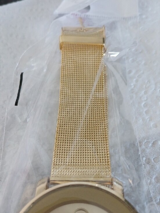 Gold Women\'s Minimalist Mesh Strap Watch main image 4